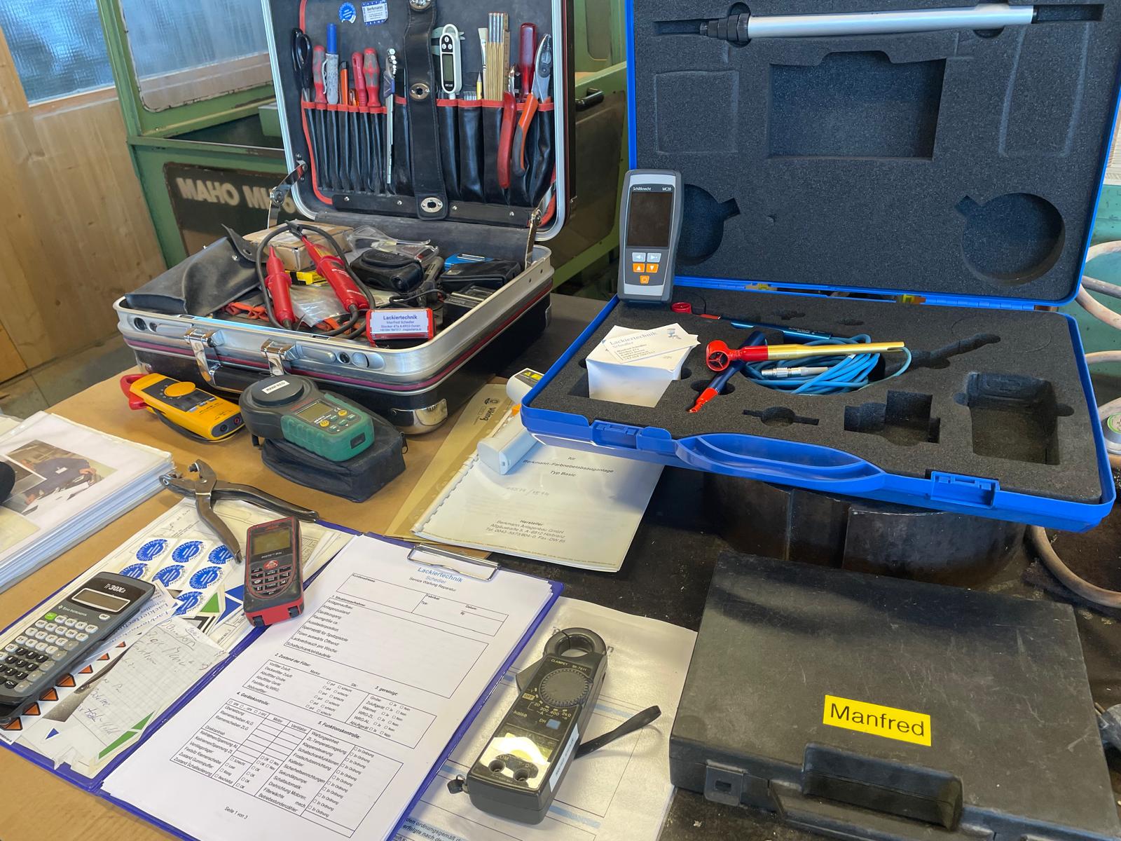 Professionelle Wartung Berkmann Lackieranlagen Werkzeuge Messgeräte Service